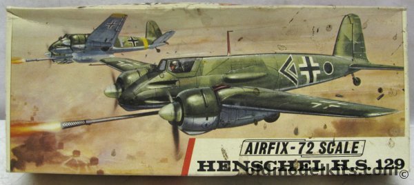 Airfix 1/72 Henschel HS-129B Tank Buster - B3 IV Panzer Gruppe of Schlachtgeschwader 9 or B2 of 4 (Pz)/Sch. G1 Eastern Front, 262 plastic model kit